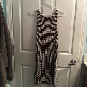 Black and cream dress